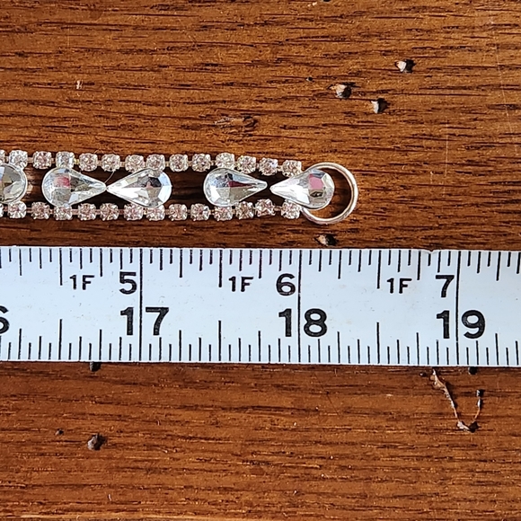 David's Bridal Annabelle Crystal & Pearl Belt for Dress with Removable Ribbon - Picture 7 of 11